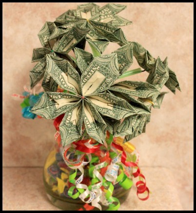 Dollar Bill Flower Bouquet