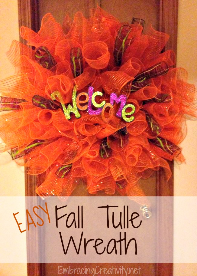 Fall Tulle Wreath