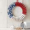 Clothes pin patriotic wreath